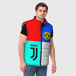 Мужской жилет Juventus x Borussia, цвет: 3D-светло-серый — фото 2