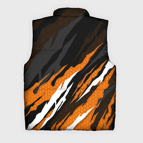 Мужской жилет KTM - Рваный гексагон / 3D-Светло-серый – фото 2