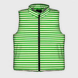 Мужской жилет Бежево-зелёный полосатый