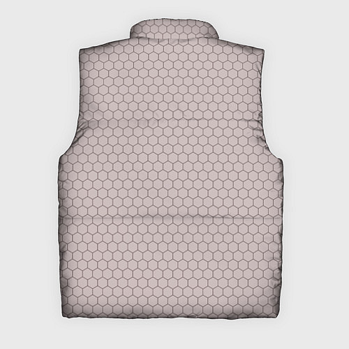 Мужской жилет Узор - сетка соты / 3D-Черный – фото 2