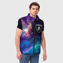 Мужской жилет Lamborghini space auto, цвет: 3D-черный — фото 2