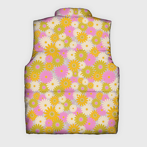 Мужской жилет Разноцветный цветочный паттерн / 3D-Светло-серый – фото 2