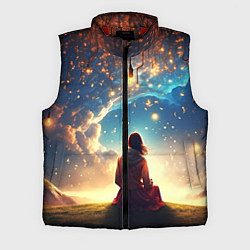 Мужской жилет Небесный пейзаж - сюрреализм, цвет: 3D-красный