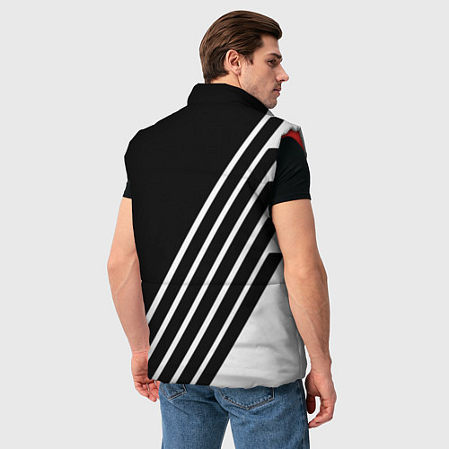 Мужской жилет Liverpool sport fc geometry / 3D-Красный – фото 4