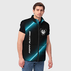 Мужской жилет Poppy Playtime неоновые лампы, цвет: 3D-черный — фото 2