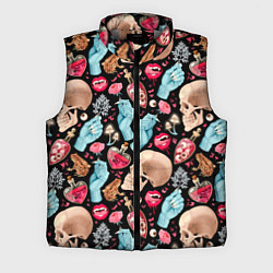 Мужской жилет Магический цветной узор, цвет: 3D-светло-серый