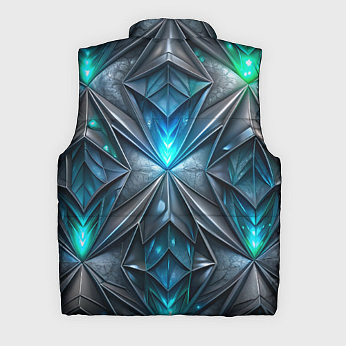 Мужской жилет Темная текстура со свечением / 3D-Светло-серый – фото 2
