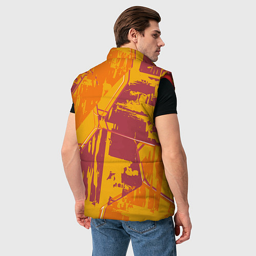 Мужской жилет Яркий абстрактный паттерн для спорта / 3D-Красный – фото 4