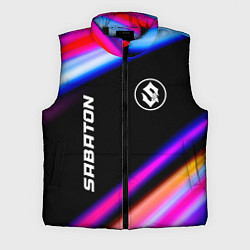 Мужской жилет Sabaton neon rock lights, цвет: 3D-черный