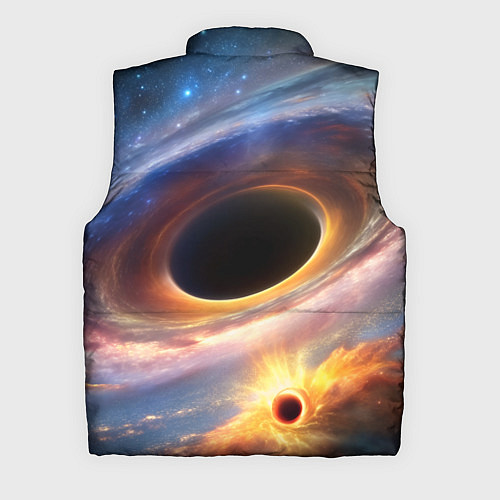 Мужской жилет Чёрная дыра поглощает вселенную / 3D-Черный – фото 2