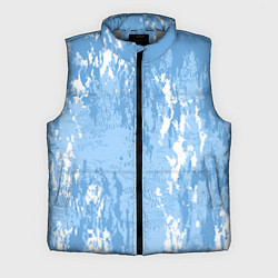 Мужской жилет Абстракция волн прибоя, цвет: 3D-светло-серый
