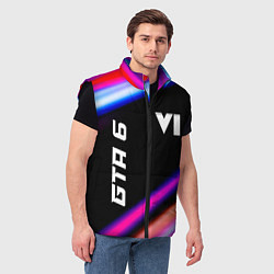 Мужской жилет GTA 6 speed game lights, цвет: 3D-черный — фото 2