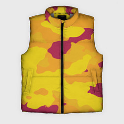 Мужской жилет Камуфляж золото текстура, цвет: 3D-светло-серый