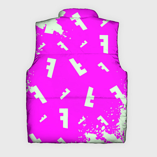 Мужской жилет Fortnite pattern pink / 3D-Черный – фото 2