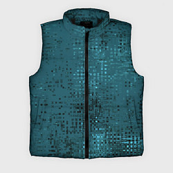 Мужской жилет Тёмный бирюзовый абстракция однотонный