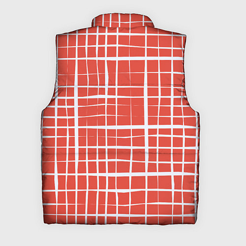Мужской жилет Светлая клетка на красном / 3D-Черный – фото 2