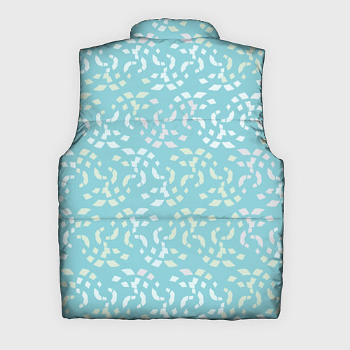 Мужской жилет Мозаика на голубом / 3D-Светло-серый – фото 2