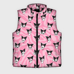 Мужской жилет Розовый паттерн Куроми, цвет: 3D-черный