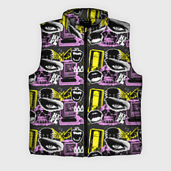 Мужской жилет Hype pop art коллаж-паттерн в пунктирном стиле с г, цвет: 3D-светло-серый
