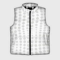 Мужской жилет Пятнистые оптические круги - абстрактная иллюзия, цвет: 3D-черный