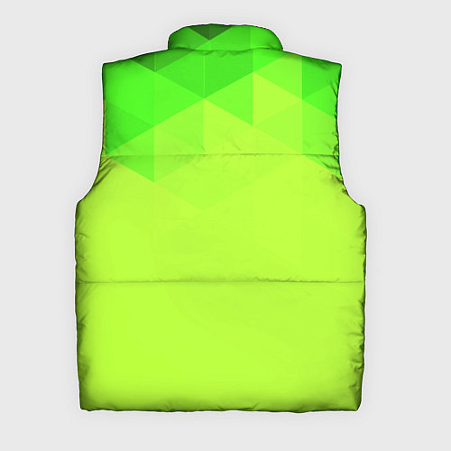Мужской жилет Кислотная геометрия лайм / 3D-Светло-серый – фото 2