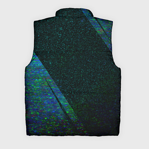 Мужской жилет Behemoth glitch blue / 3D-Черный – фото 2