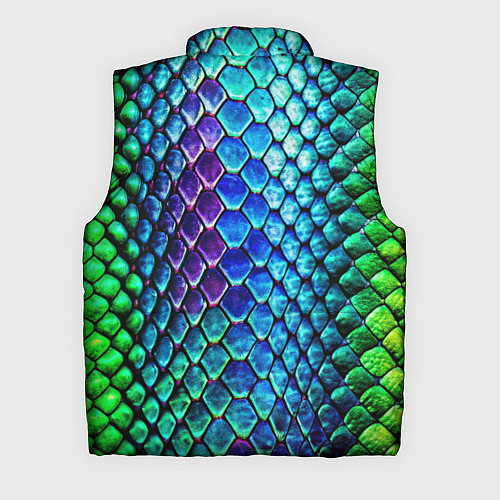 Мужской жилет Радужная кожа змеи / 3D-Красный – фото 2