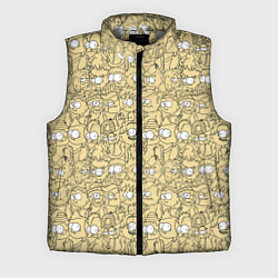 Мужской жилет Дудл человечки носатые - паттерн