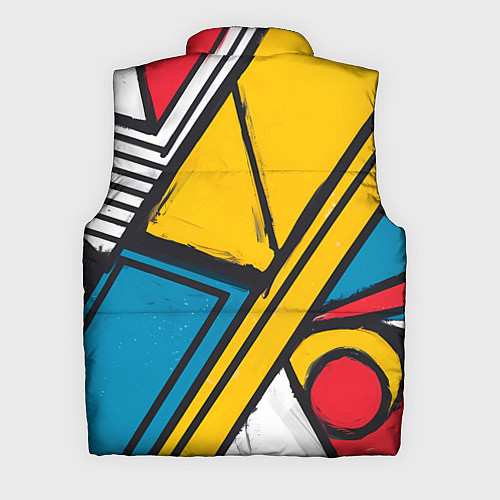 Мужской жилет Загаражное граффити / 3D-Светло-серый – фото 2