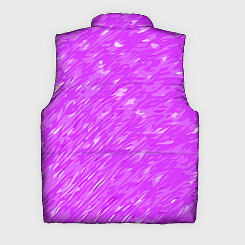 Мужской жилет Фиолетово-белые мазки / 3D-Черный – фото 2