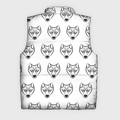 Мужской жилет Паттерн волк / 3D-Черный – фото 2