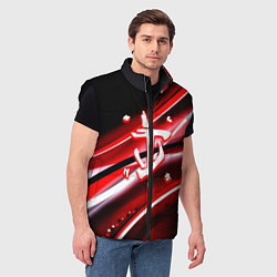 Мужской жилет Doom logo geometry, цвет: 3D-черный — фото 2