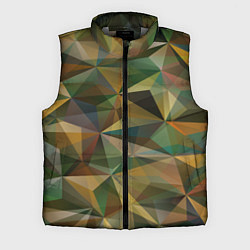 Мужской жилет Милитари абстракция стекло, цвет: 3D-светло-серый