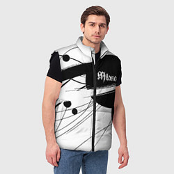 Мужской жилет Milano - fashion abstraction, цвет: 3D-черный — фото 2