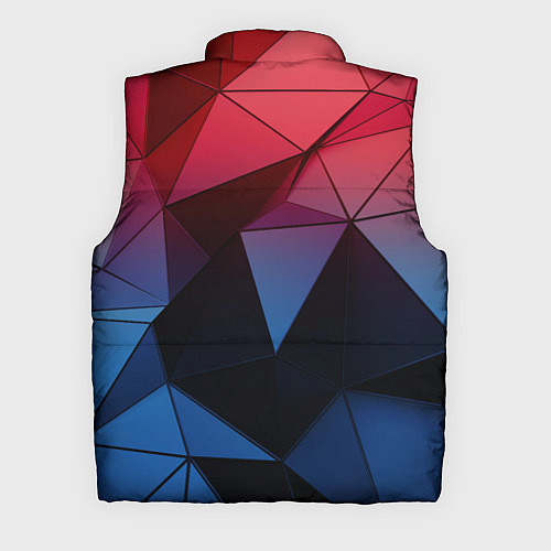 Мужской жилет Абстрактная геометрия polygon / 3D-Черный – фото 2