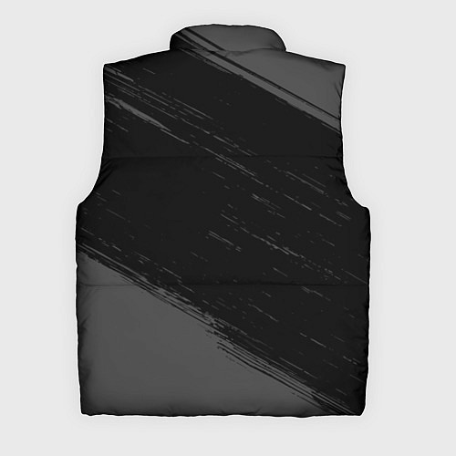 Мужской жилет Kuromi glitch на темном фоне вертикально / 3D-Черный – фото 2