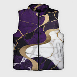 Мужской жилет Фиолетовый с белым и золотым