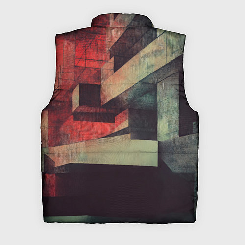 Мужской жилет Бетонный брутализм / 3D-Черный – фото 2