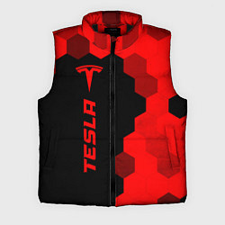 Мужской жилет Tesla - red gradient по-вертикали