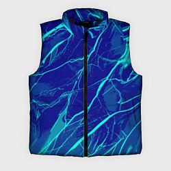 Мужской жилет Яркий сине-голубой абстрактная текстура