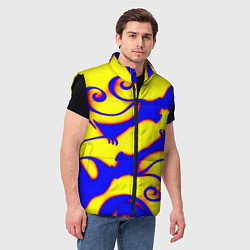 Мужской жилет Аниме драконы неон, цвет: 3D-черный — фото 2