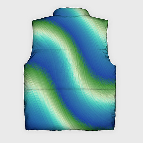Мужской жилет Морская волна арт / 3D-Красный – фото 2