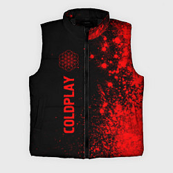 Мужской жилет Coldplay - red gradient по-вертикали, цвет: 3D-черный