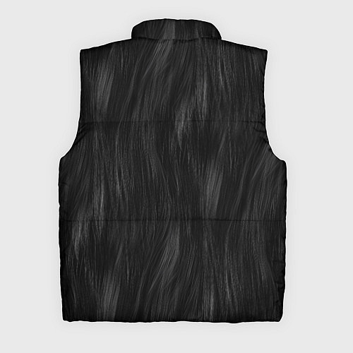 Мужской жилет Мех чёрной кошки / 3D-Черный – фото 2