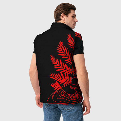 Мужской жилет Последние из нас лого и узор красный / 3D-Красный – фото 4