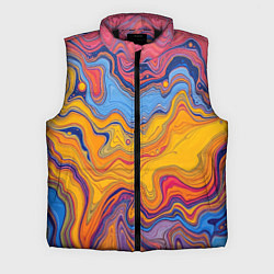 Мужской жилет Поток разноцветной краски