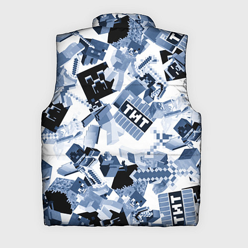 Мужской жилет Персонажи из игры Майнкрафт / 3D-Черный – фото 2