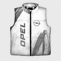 Мужской жилет Opel - white gradient вертикально, цвет: 3D-черный