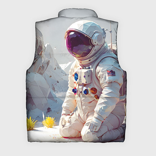 Мужской жилет Космонавт на фантастической планете / 3D-Черный – фото 2
