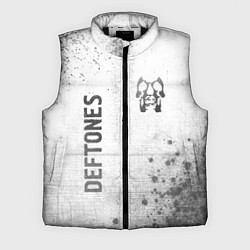 Мужской жилет Deftones - white gradient вертикально